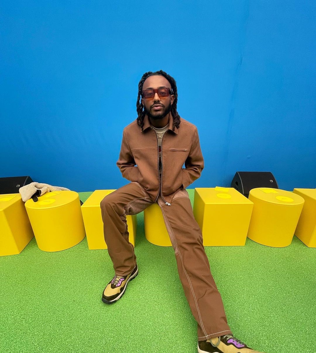SPOTTED: Amine Rocks Jacquemus in Attendance of the AW21′ Show