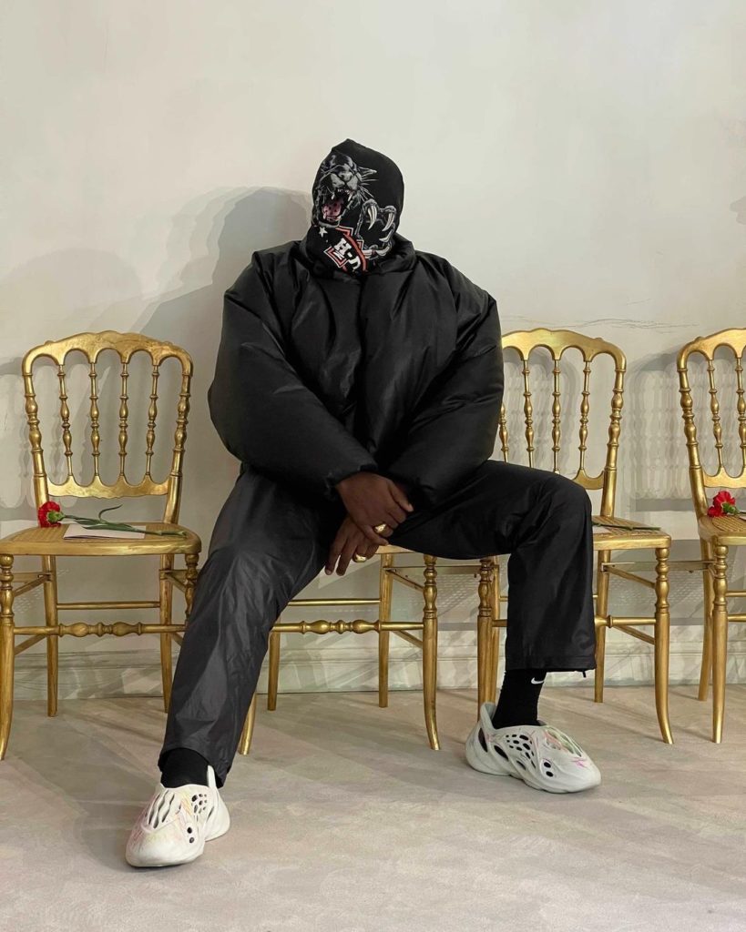 Kanye West Previews a New YEEZY X GAP Jacket Colourway at Balenciaga