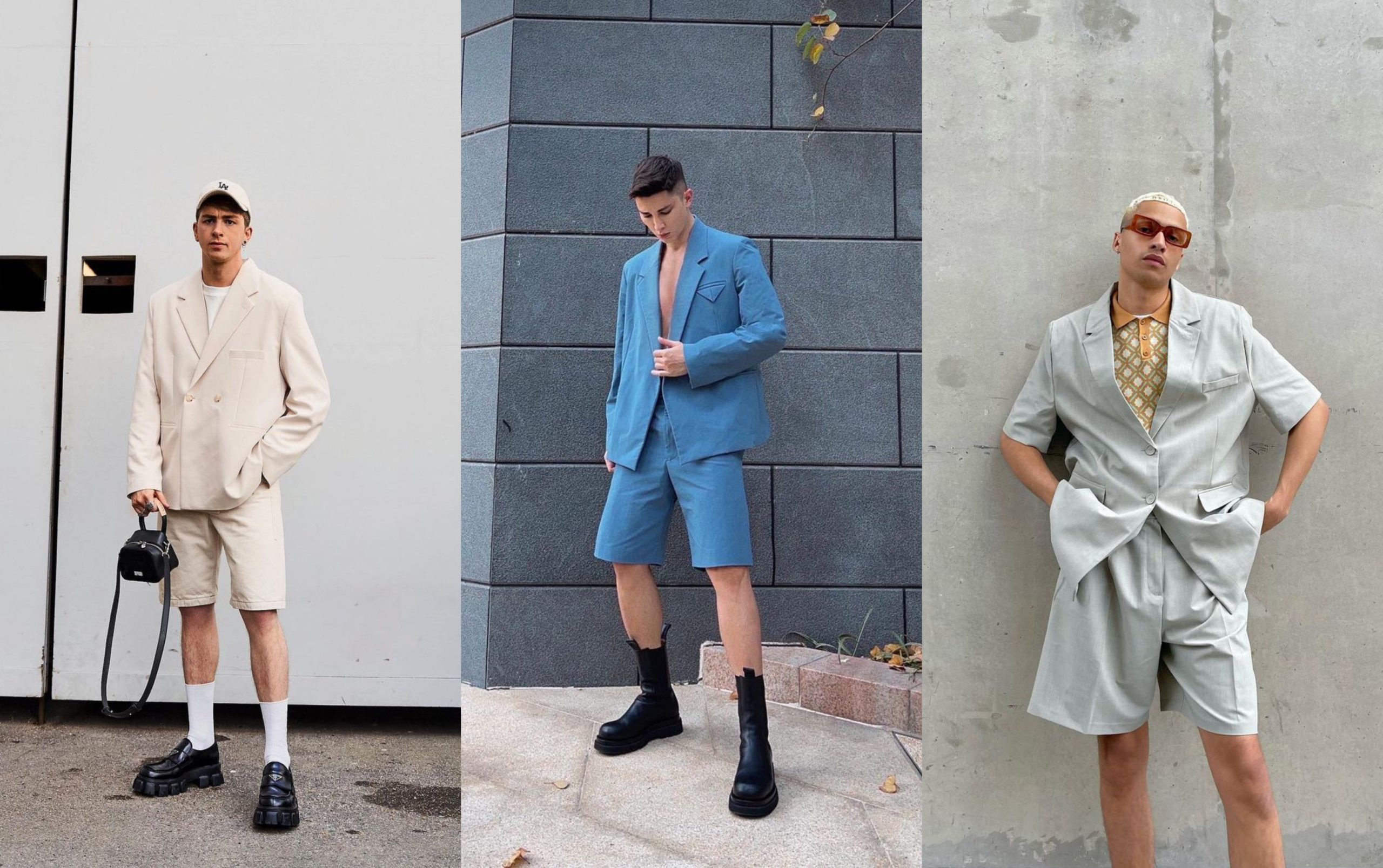 Tailored Shorts  Mens shorts outfits, Blazer and shorts, Mens street style