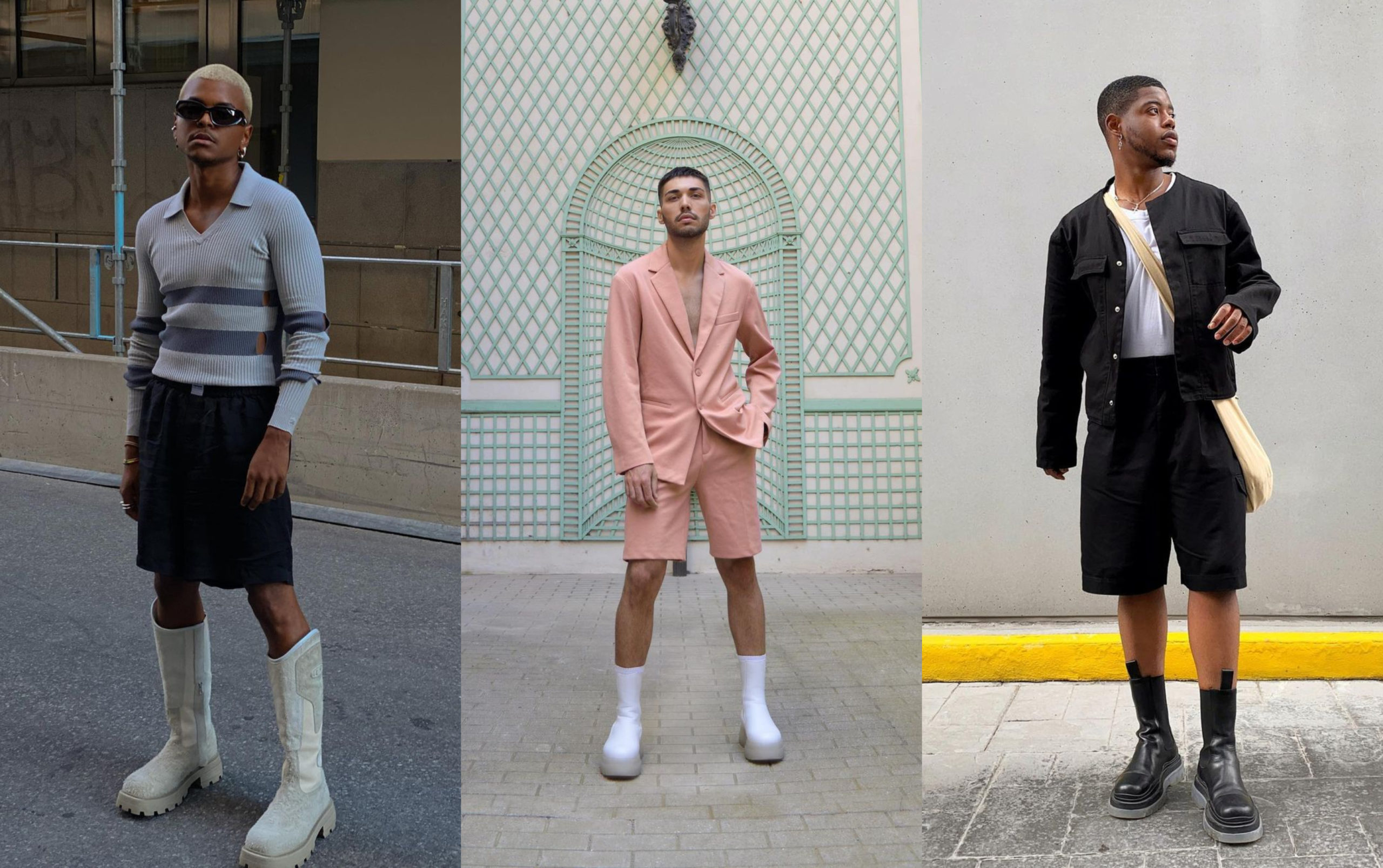 Pause Highlights The Case For Pairing Shorts And Boots Pause Online Men S Fashion Street Style Fashion News Streetwear