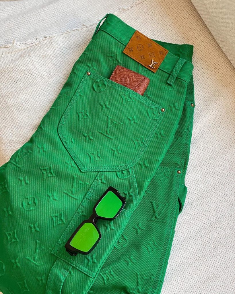 Louis Vuitton Monogram Workwear Denim Jacket Green