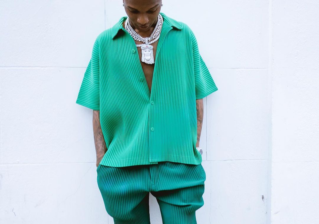SPOTTED: Big Wiz dons all-green Pleated Ensemble