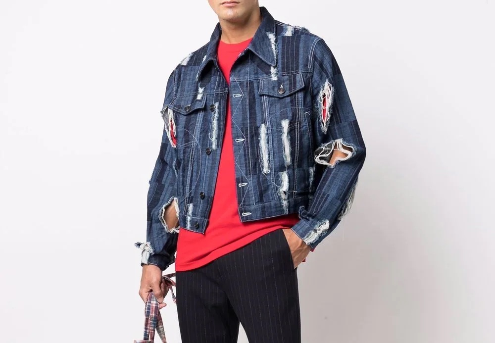 PAUSE or Skip: Charles Jeffrey Loverboy Ripped Detailing Denim Jacket