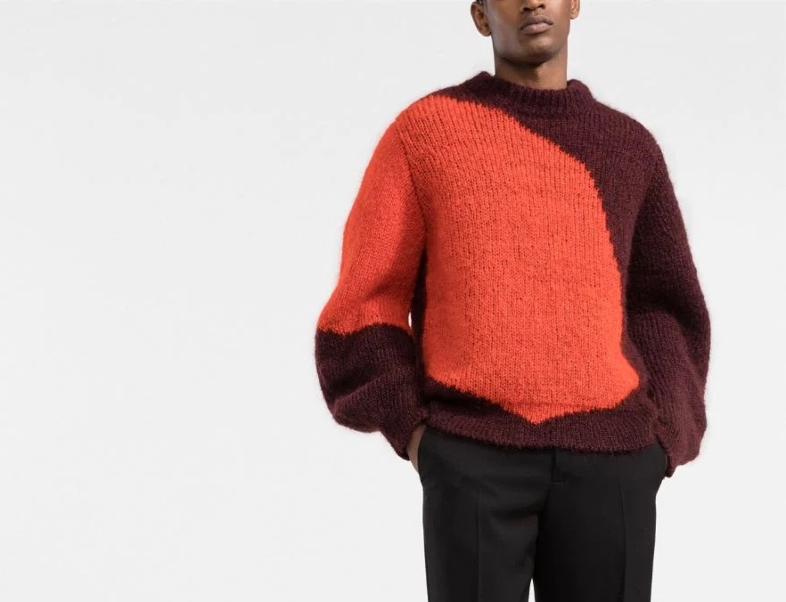 PAUSE or Skip: Jil Sander Colour Block Knitted Jumper