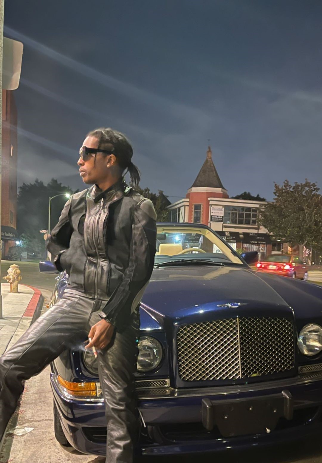 SPOTTED: A$AP Rocky Dons All-Black Leathers