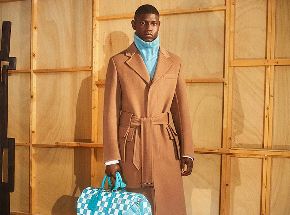 ASAP NAST in fluffy jacket from Virgil Abloh's debut Louis Vuitton