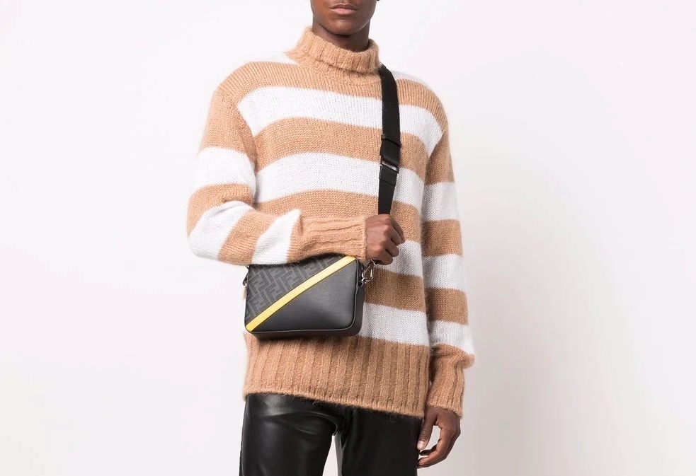 PAUSE or Skip: Fendi Striped Roll-Neck Jumper