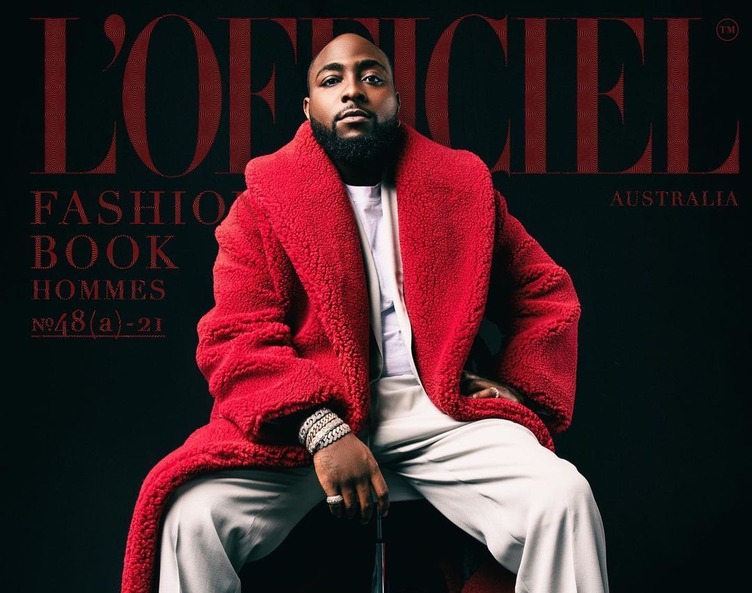 SPOTTED: Davido Covers L’Officiel Fashion Book Australia’s Latest Issue