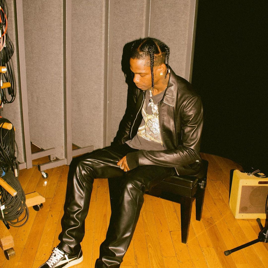 Travis scott 2025 leather jacket