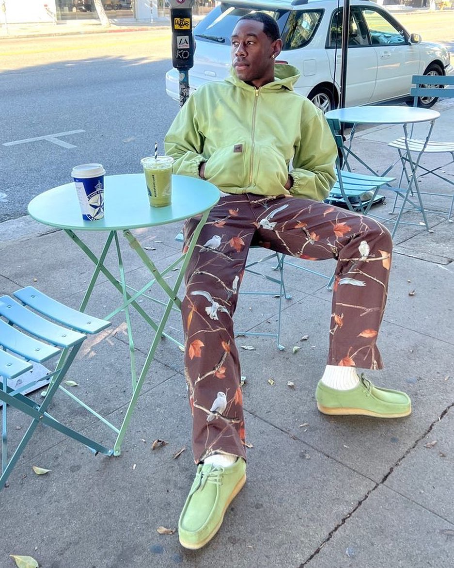 Spotted Tyler The Creator In Lime Green Golf Wang Pause Online Men S Fashion Street