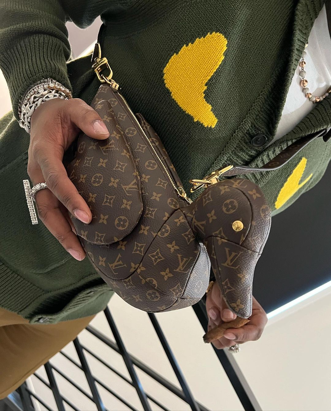 Louis Vuitton x NIGO (2) Duck Bag official images. Release November 2021,  retail $4,450 dollars 🦆 Photo: @dlouisv.co / @louisvuitton