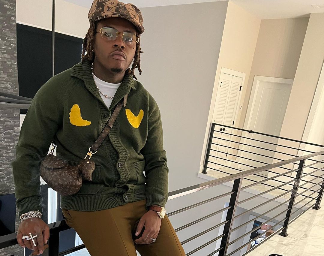 SPOTTED: Gunna dons Louis Vuitton laden look with Duck Bag