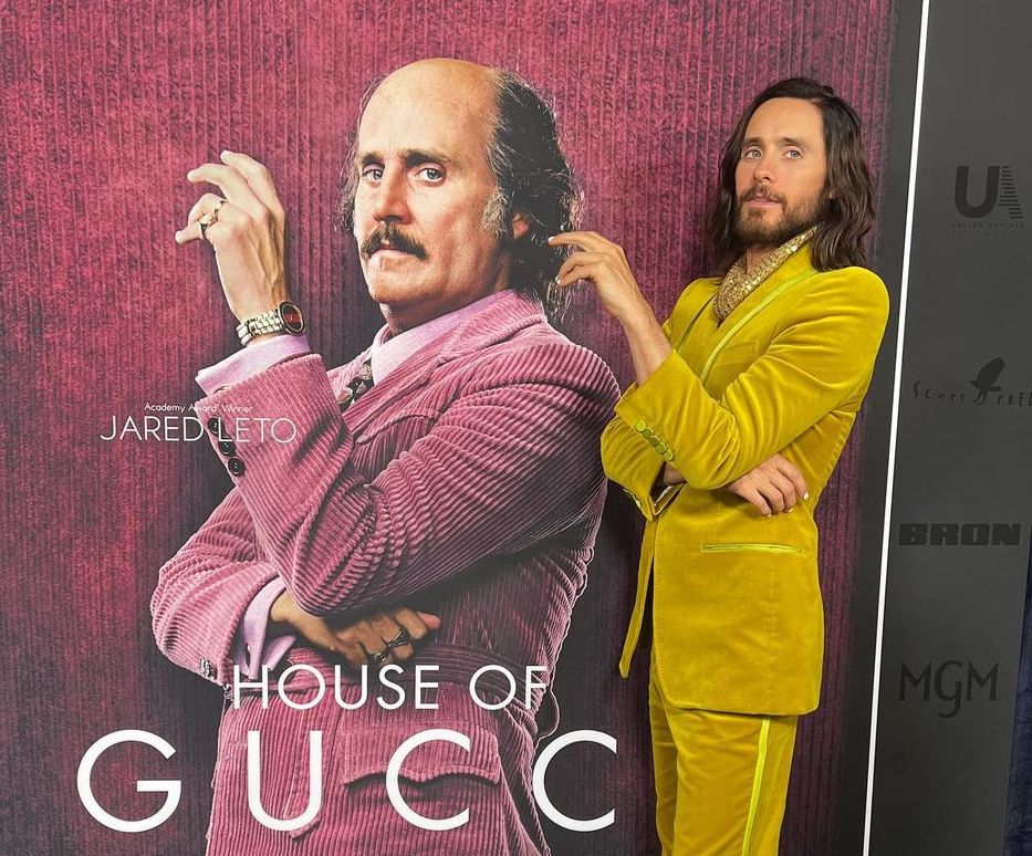 SPOTTED: Jared Leto attends House of Gucci Premiere in Mustard – PAUSE ...