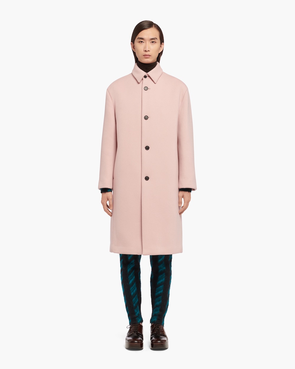 Prada pink outlet coat