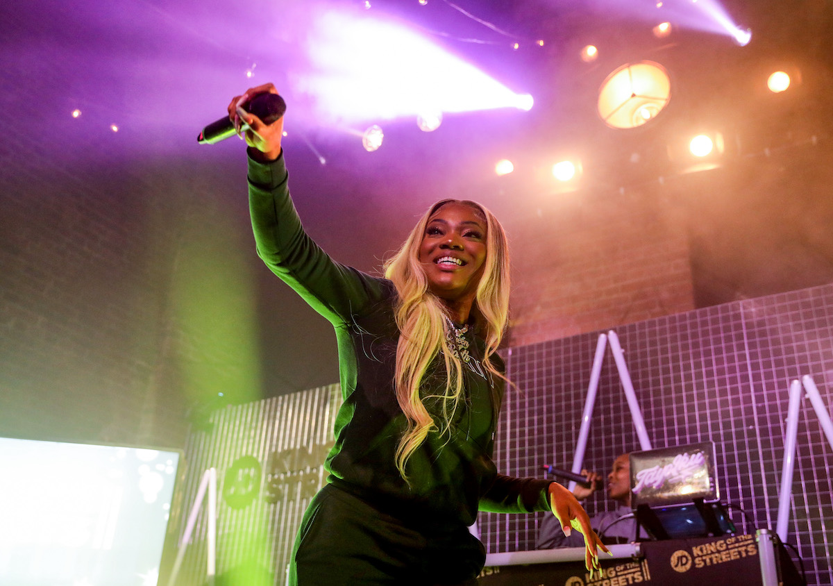 LONDON, ENGLAND - DECEMBER 09:  attends as JD kicked-off the Christmas season with an exclusive TikTok live stream concert featuring performances from the UK’s rap biggest talent and the stars of their festive campaign, at Village Underground on December 09, 2021 in London, England. (Photo by Tristan Fewings/Getty Images for JD)