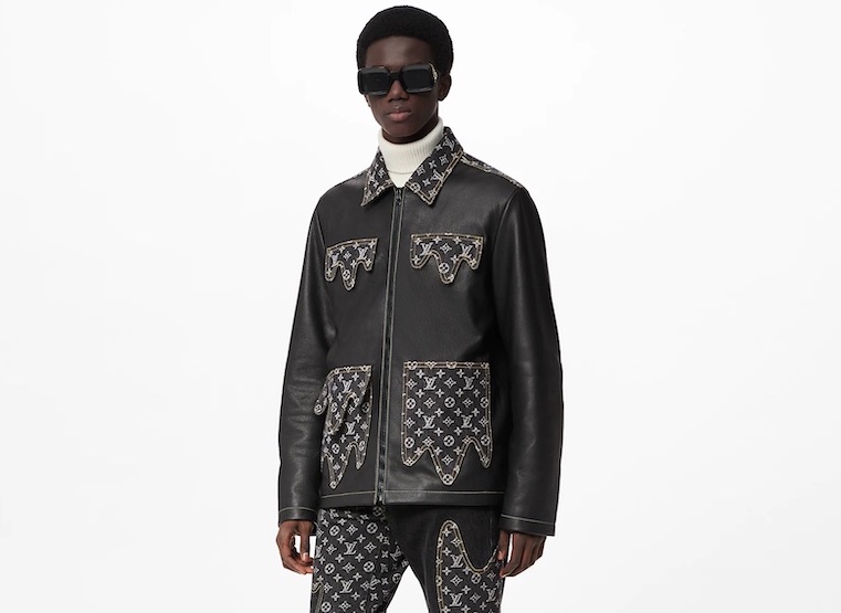 PAUSE or Skip: Louis Vuitton Crazy Mix Leather Denim Blouson