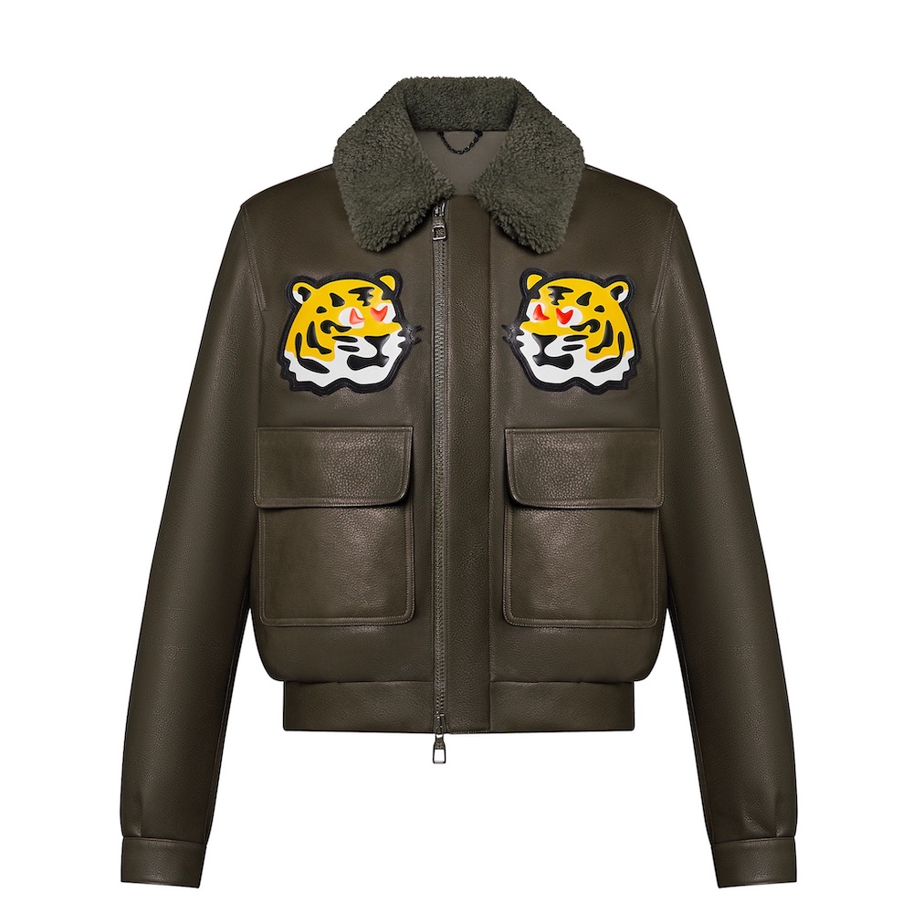PAUSE or Skip: Louis Vuitton Leather Jacket with Tiger Patches – PAUSE  Online