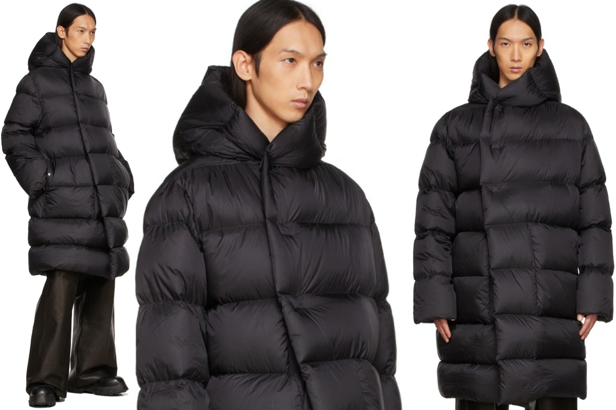 Rick owens puffer coat on sale