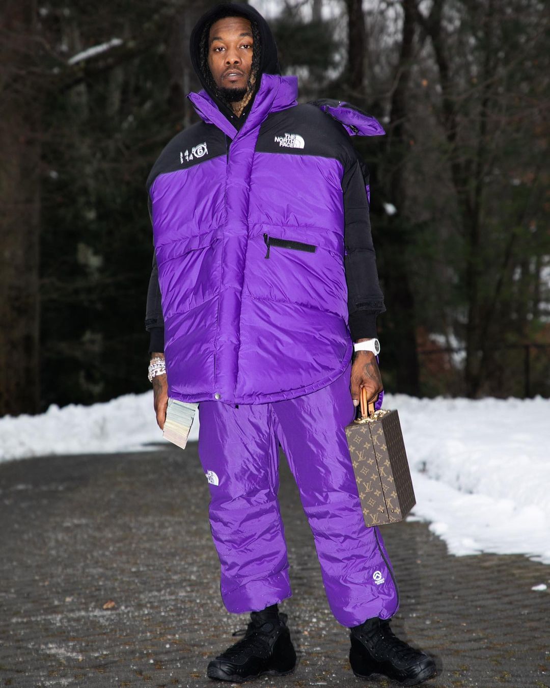 SPOTTED: Offset Stays Warm in The North Face x MM6 Maison Margiela