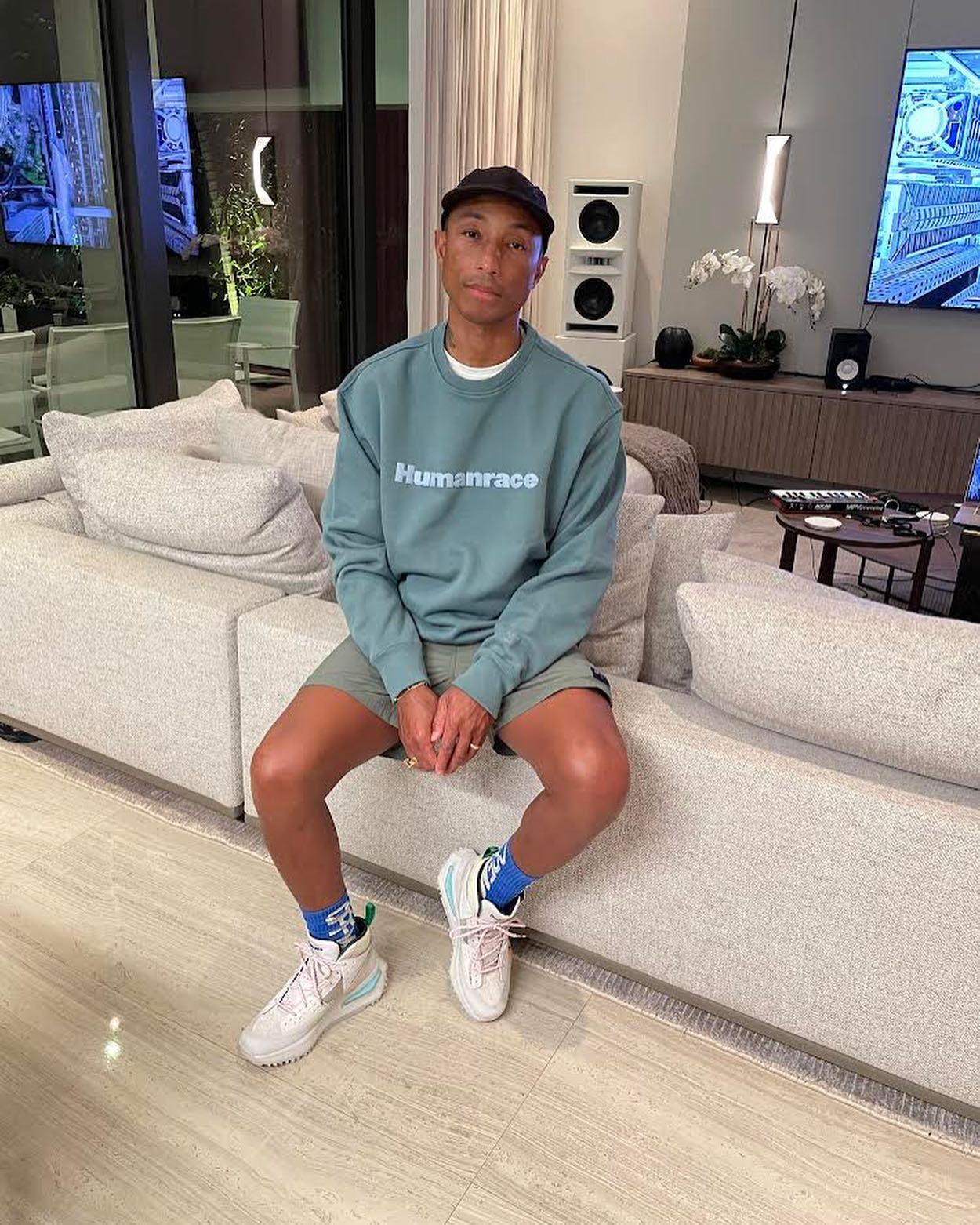 SPOTTED: Pharrell Williams keeps it Simple in Humanrace – PAUSE Online