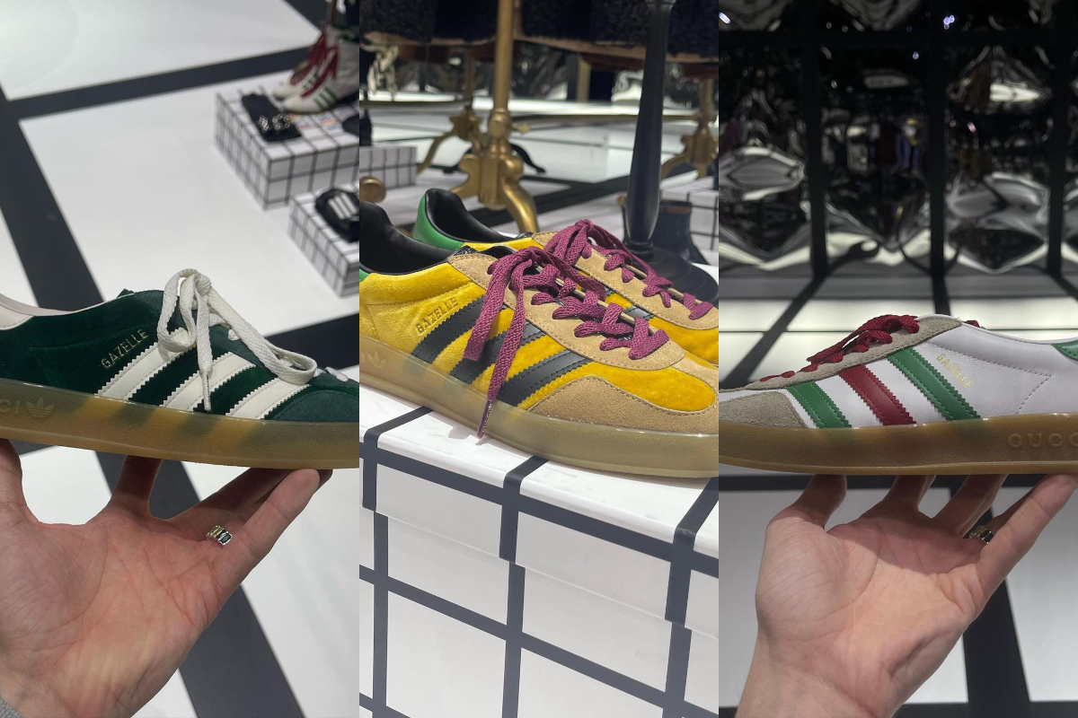 Gucci & adidas Come Together for Luxury Gazelle Sneakers