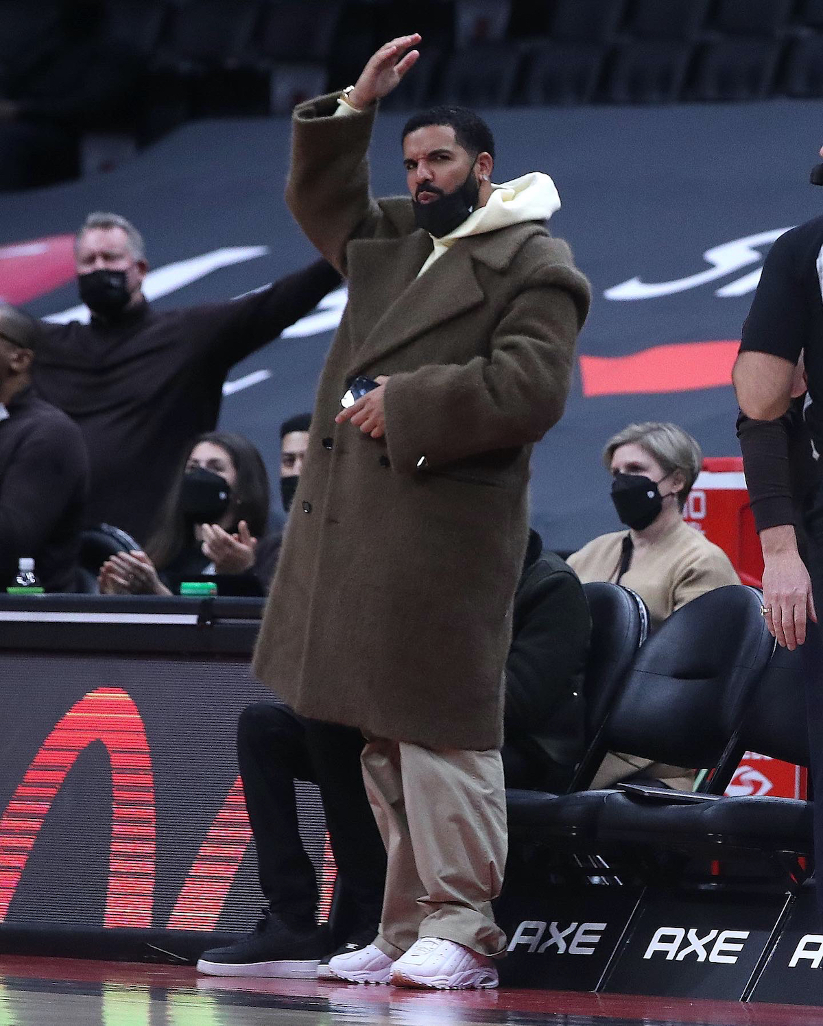 SoleWatch: Drake Wears Unexpected Nikes to Watch Heat vs. Raptors