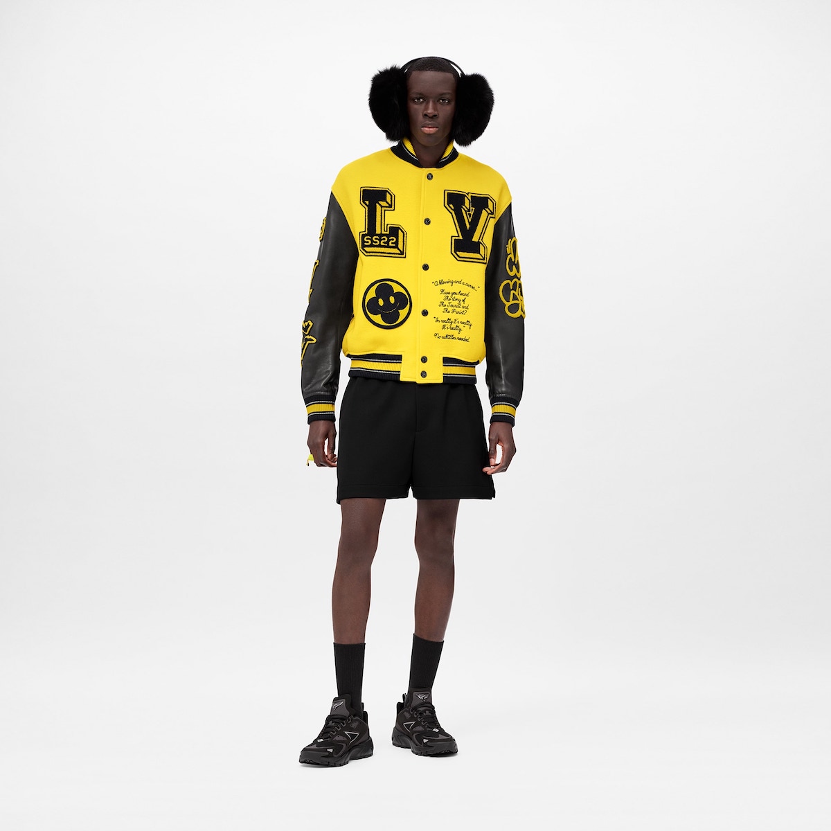 Louis Vuitton Yellow & Black Panther Varsity Jacket