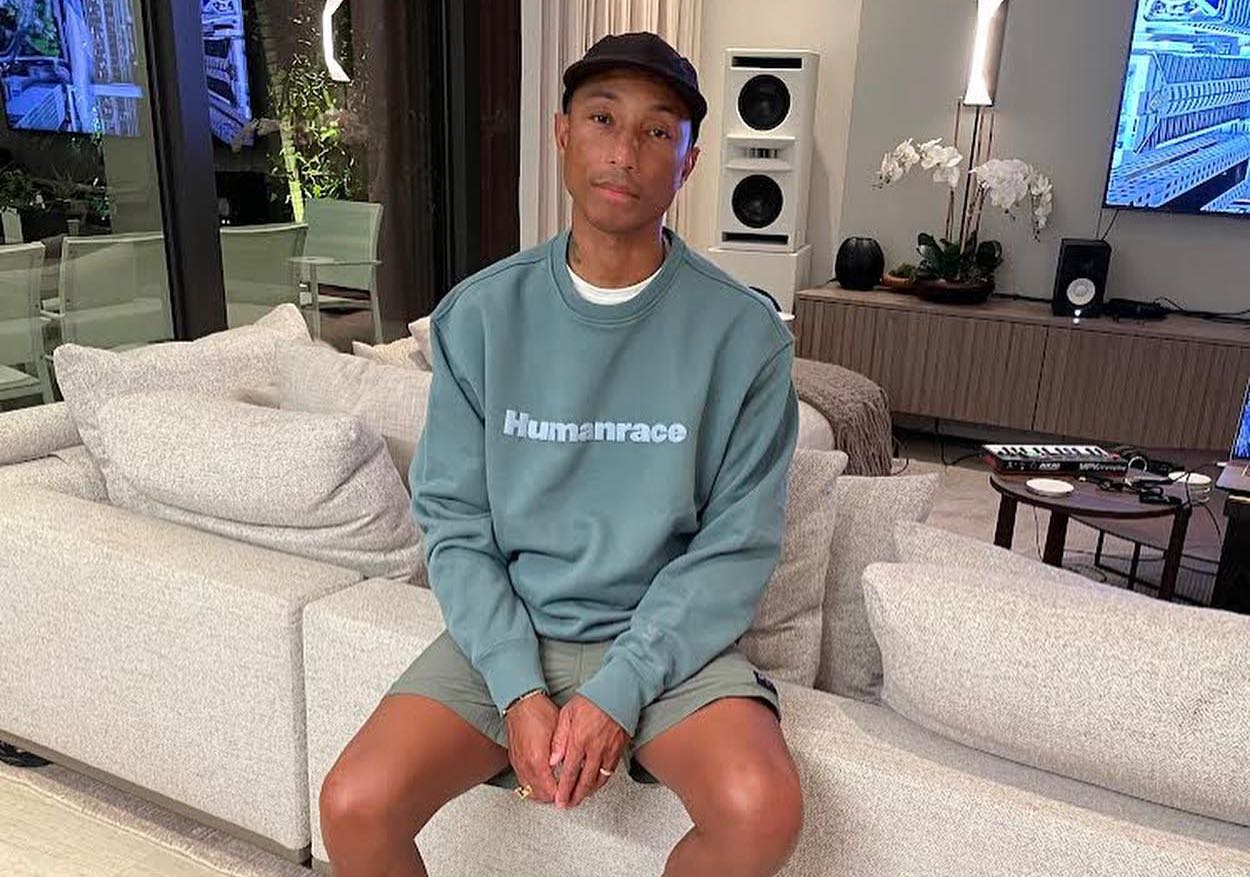 SPOTTED: Pharrell Williams keeps it Simple in Humanrace – PAUSE