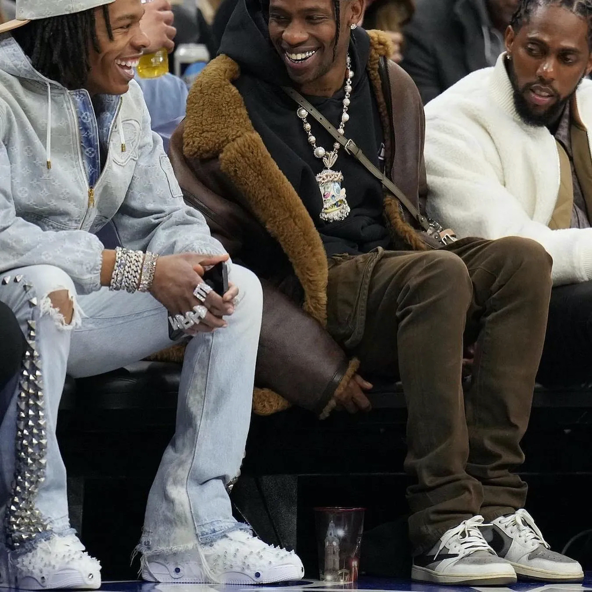 SPOTTED: Travis Scott Wearing Unreleased Nike Air Jordan 1 Low