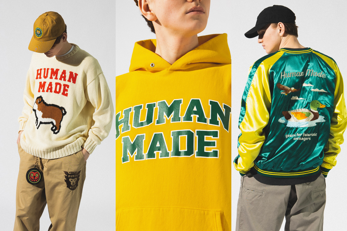 Nigo taps A$AP Rocky for Human Made varsity jackets and hoodies