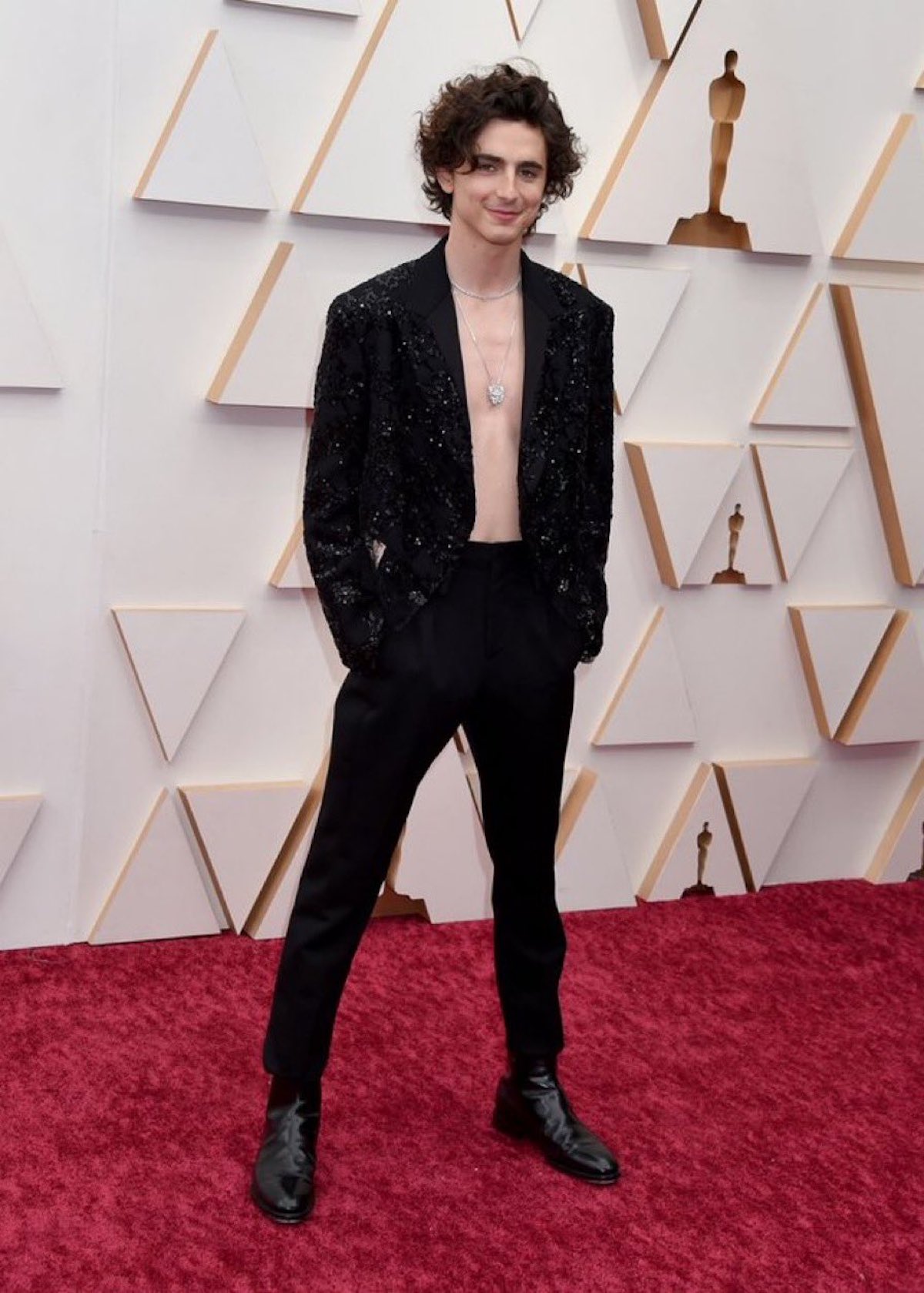 Timothee Chalamet in Louis Vuitton - 76th Annual Golden - 18