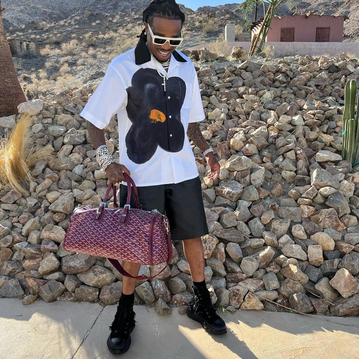 SPOTTED: Quavo Dons Marni & Goyard for Easter Weekend – PAUSE Online