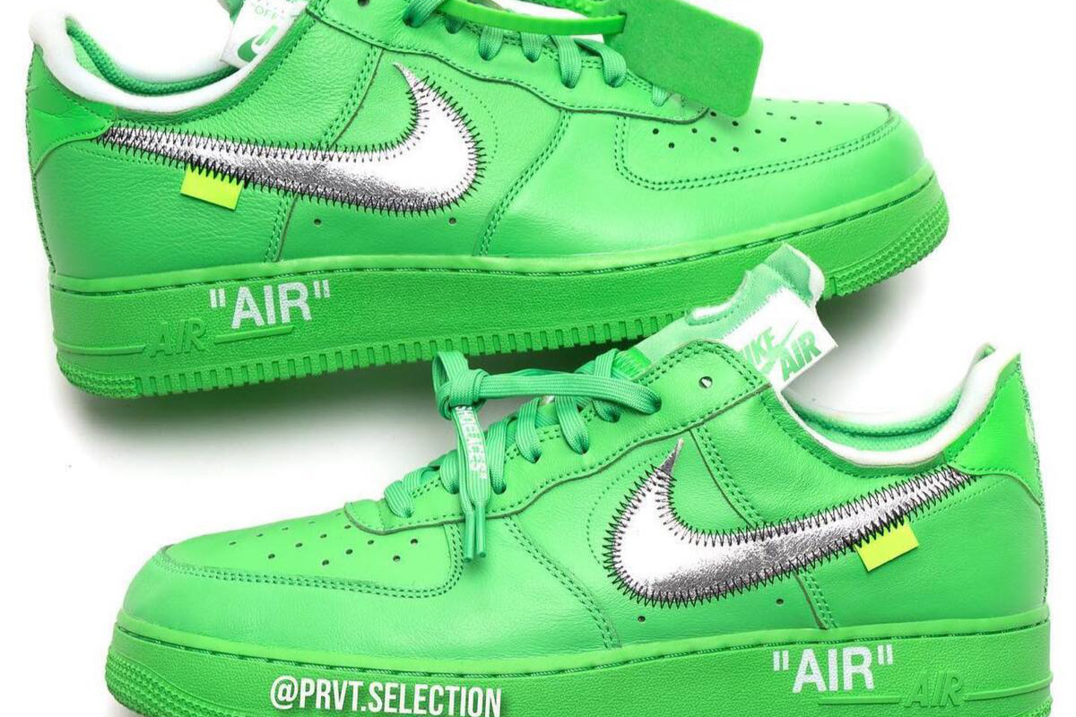 NIKE X OFF-WHITE Air Force 1 Low off-white in Green