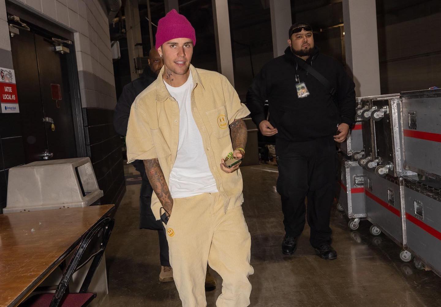 SPOTTED: The Biebs Steps out in Drew House, Louis Vuitton