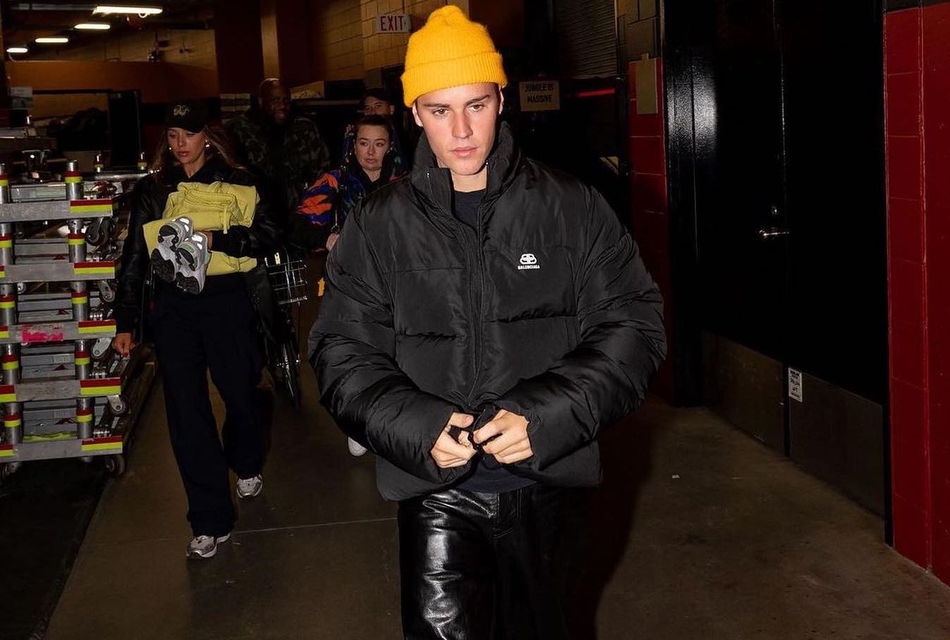 SPOTTED: Justin Bieber Steps out in Balenciaga on Tour