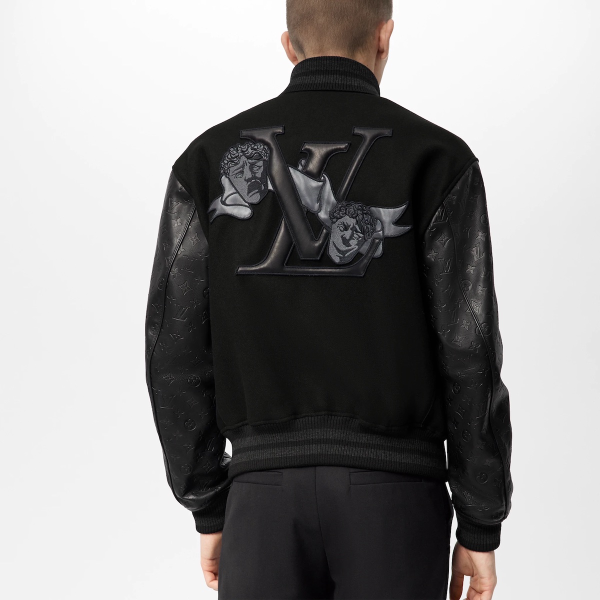 Louis Vuitton Shearling Embossed Monogram Jacket