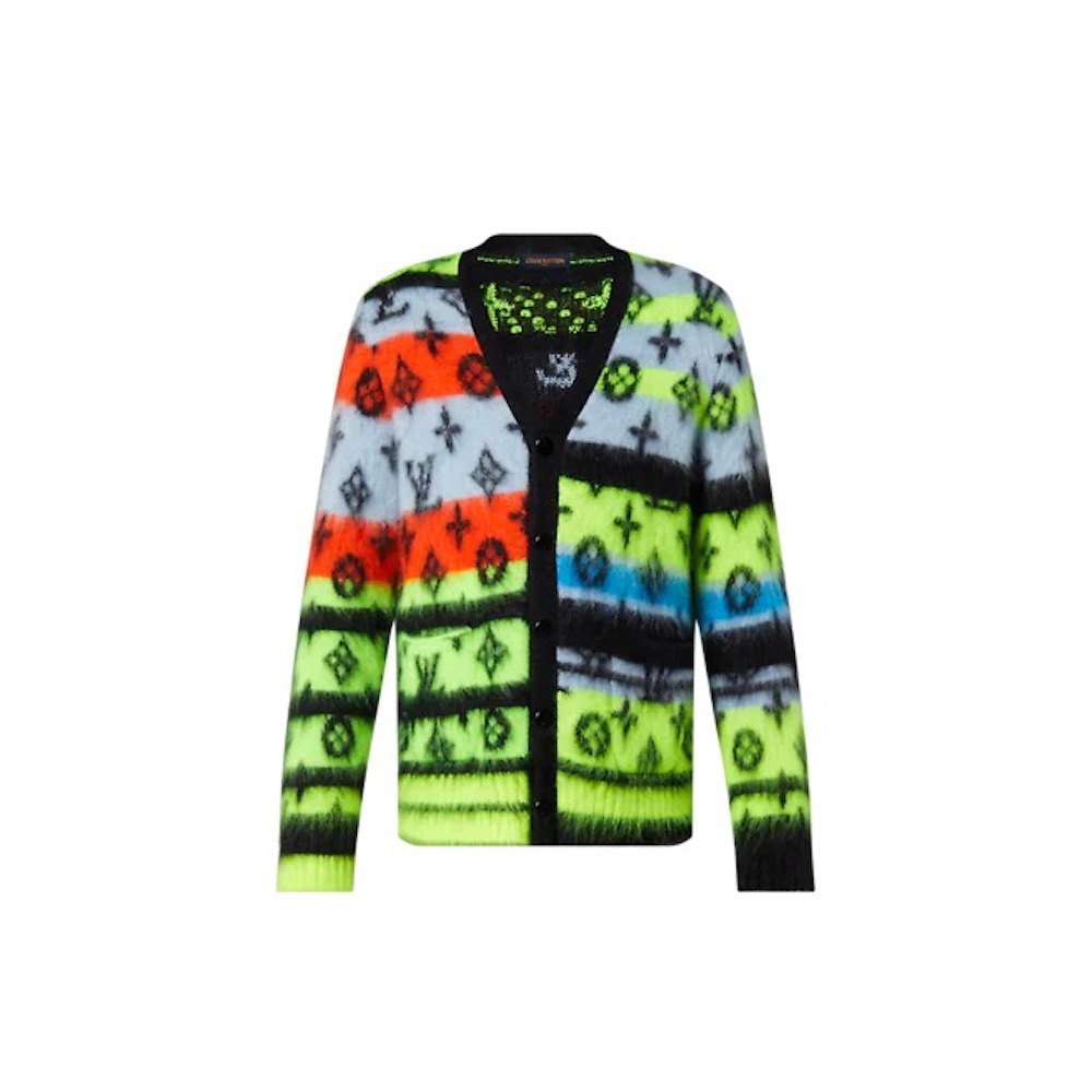 LV x YK Monogram Faces Knitted Cardigan - Men - Ready-to-Wear