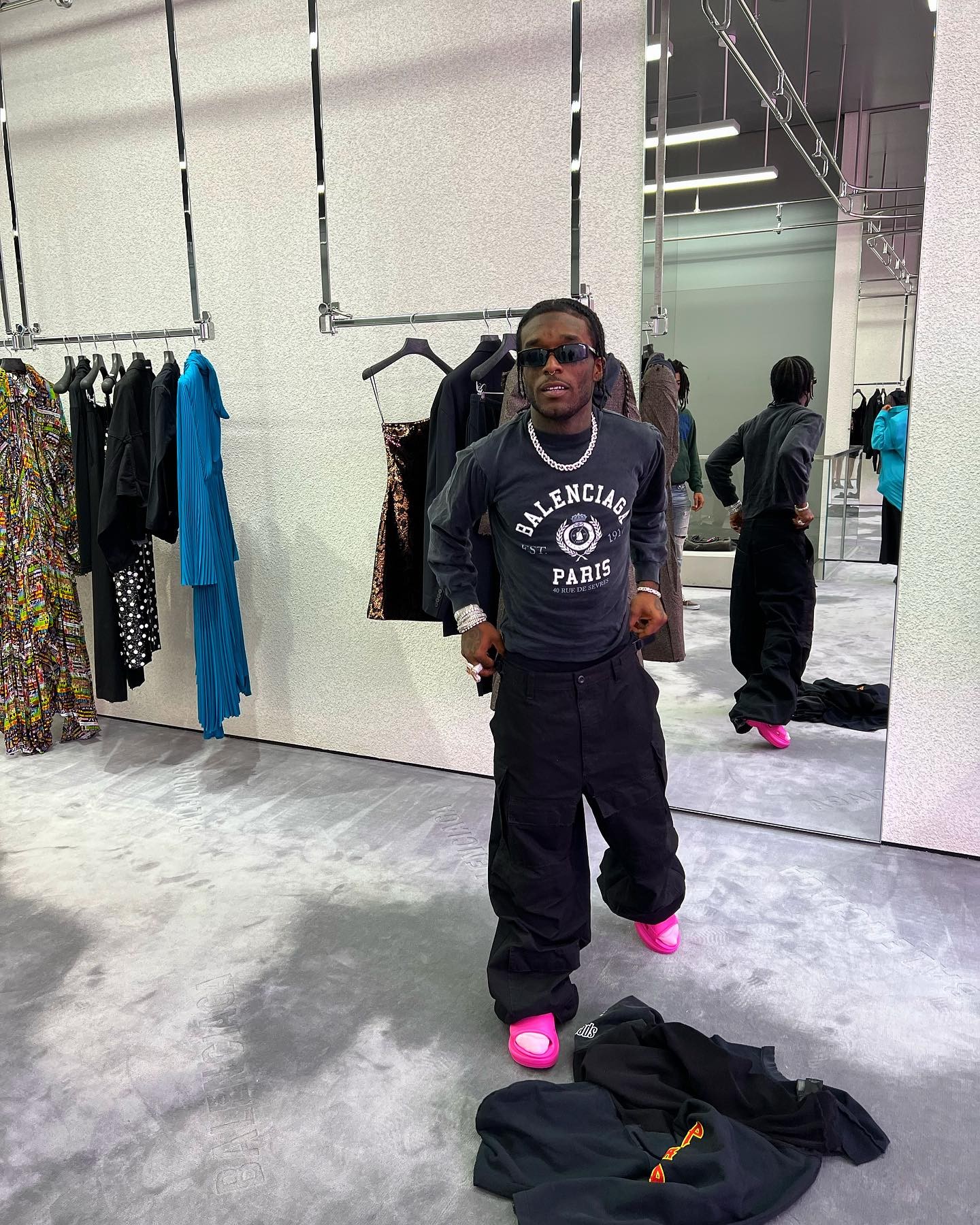 UpscaleHype - Lil Uzi Vert wears a Louis Vuitton Jacket, Martine Rose  Shirt, Balenciaga Pants and Goyard Bag for GQ   martine-rose-shirt-balenciaga-pants-and-goyard-bag-for-gq