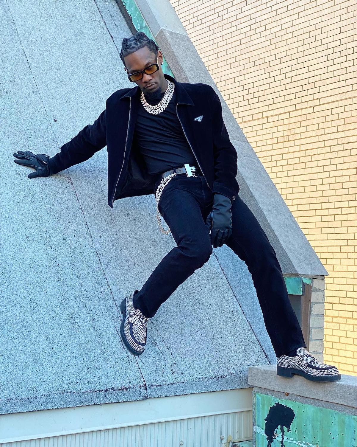 SPOTTED: Offset Pushes Prada in Blacked Out Fit – PAUSE Online | Men's  Fashion, Street Style, Fashion News & Streetwear