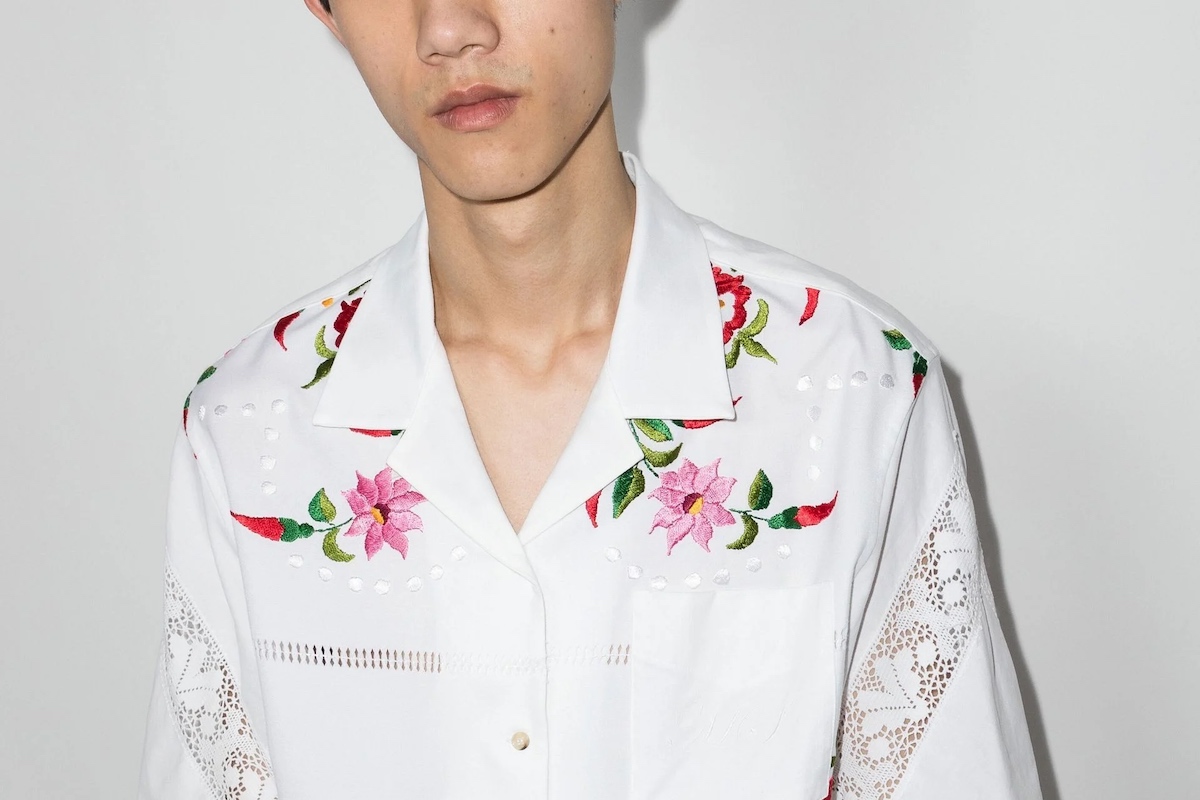 PAUSE or Skip: Marine Serre Floral Embroidered Shirt