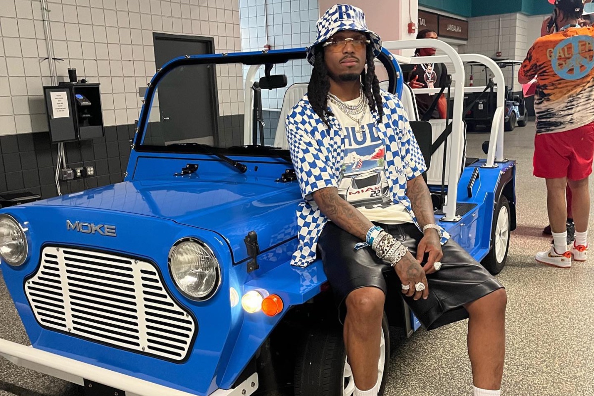 SPOTTED: Quavo Looks Fly Rocking Rhude & Gallery Dept.
