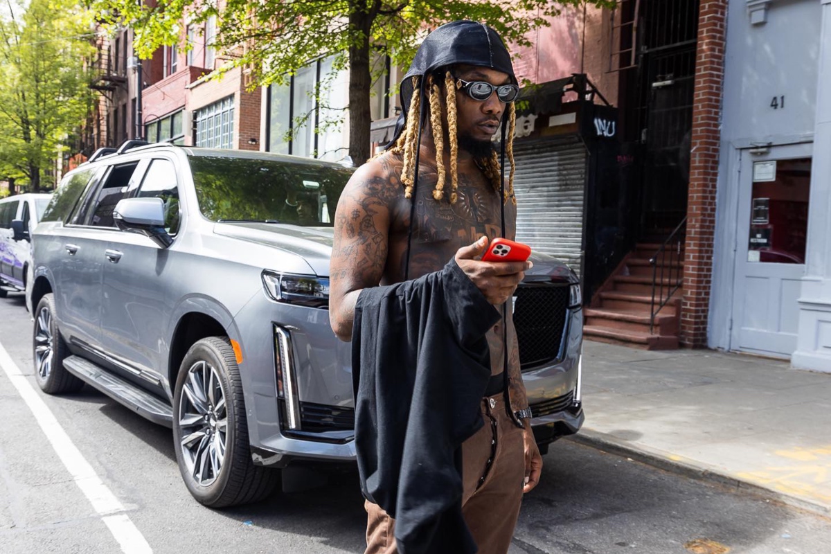 SPOTTED: Offset Keeps it Matching in Comme des Garçons & Chrome Hearts