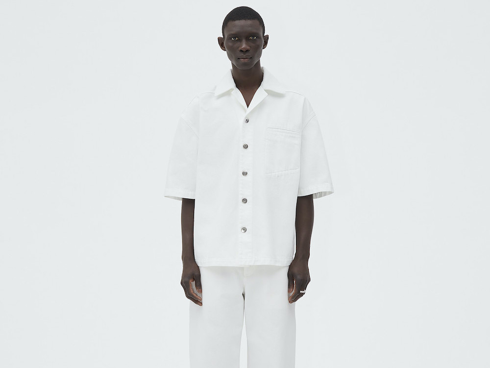 PAUSE or Skip: Bottega Veneta White Denim Shirt
