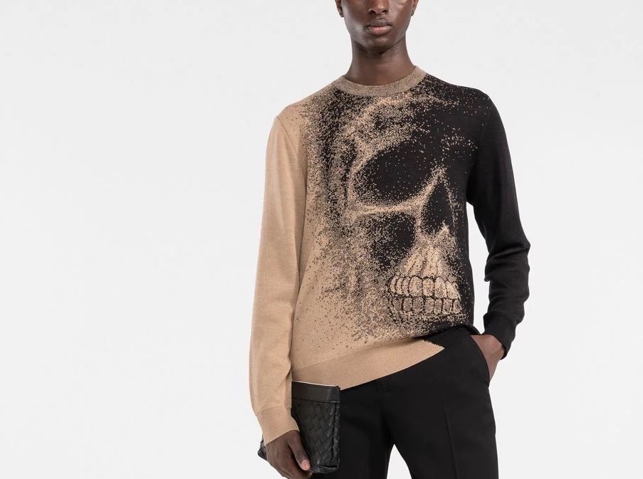 PAUSE or Skip: Alexander McQueen Skull Intarsia Jumper