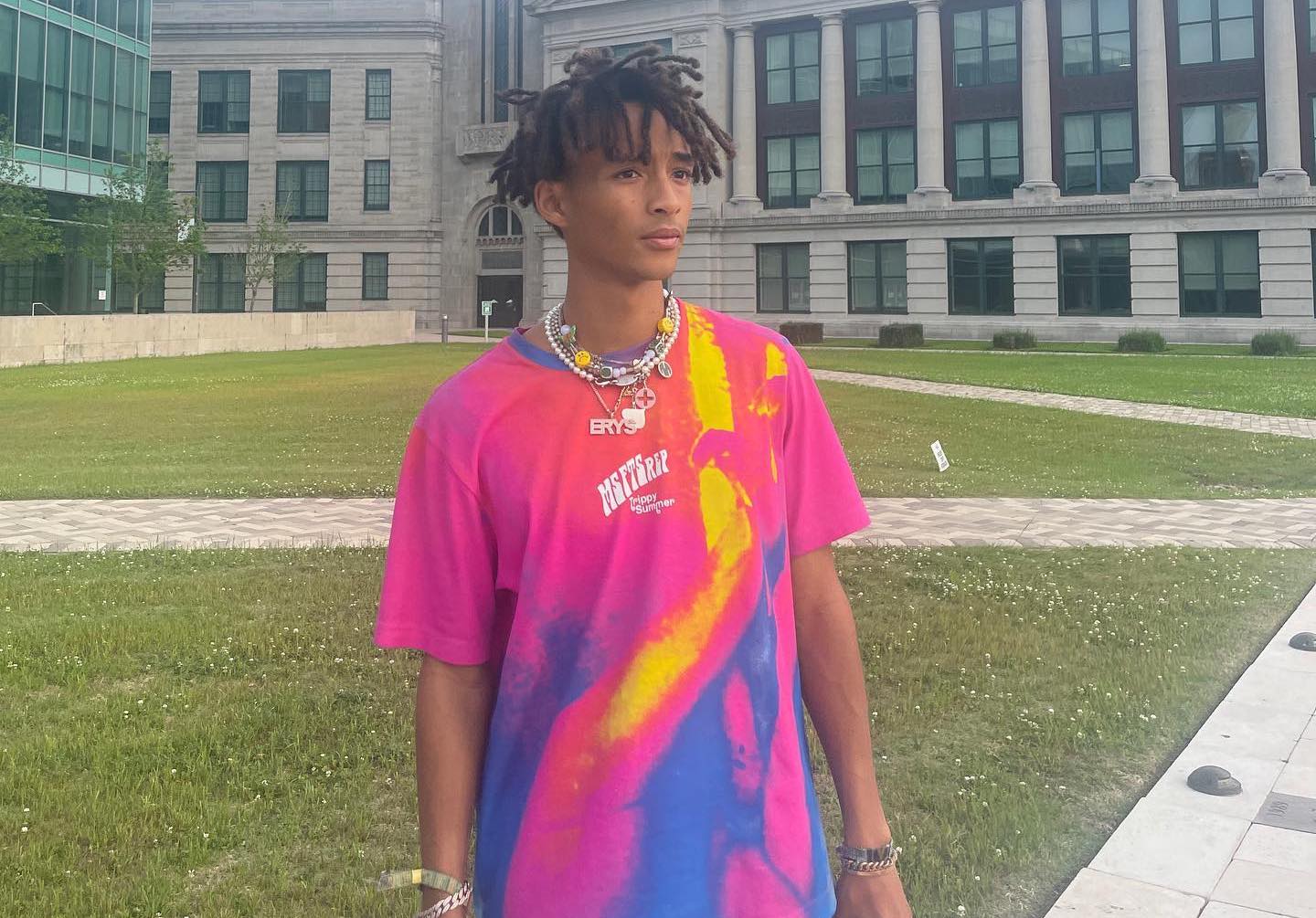 SPOTTED: Jaden Smith mixes MSFTSrep with Louis Vuitton