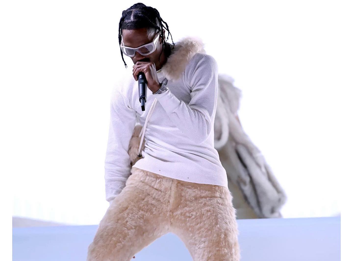SPOTTED: Travis Scott Performs @ BBMAs in Givenchy & ERL