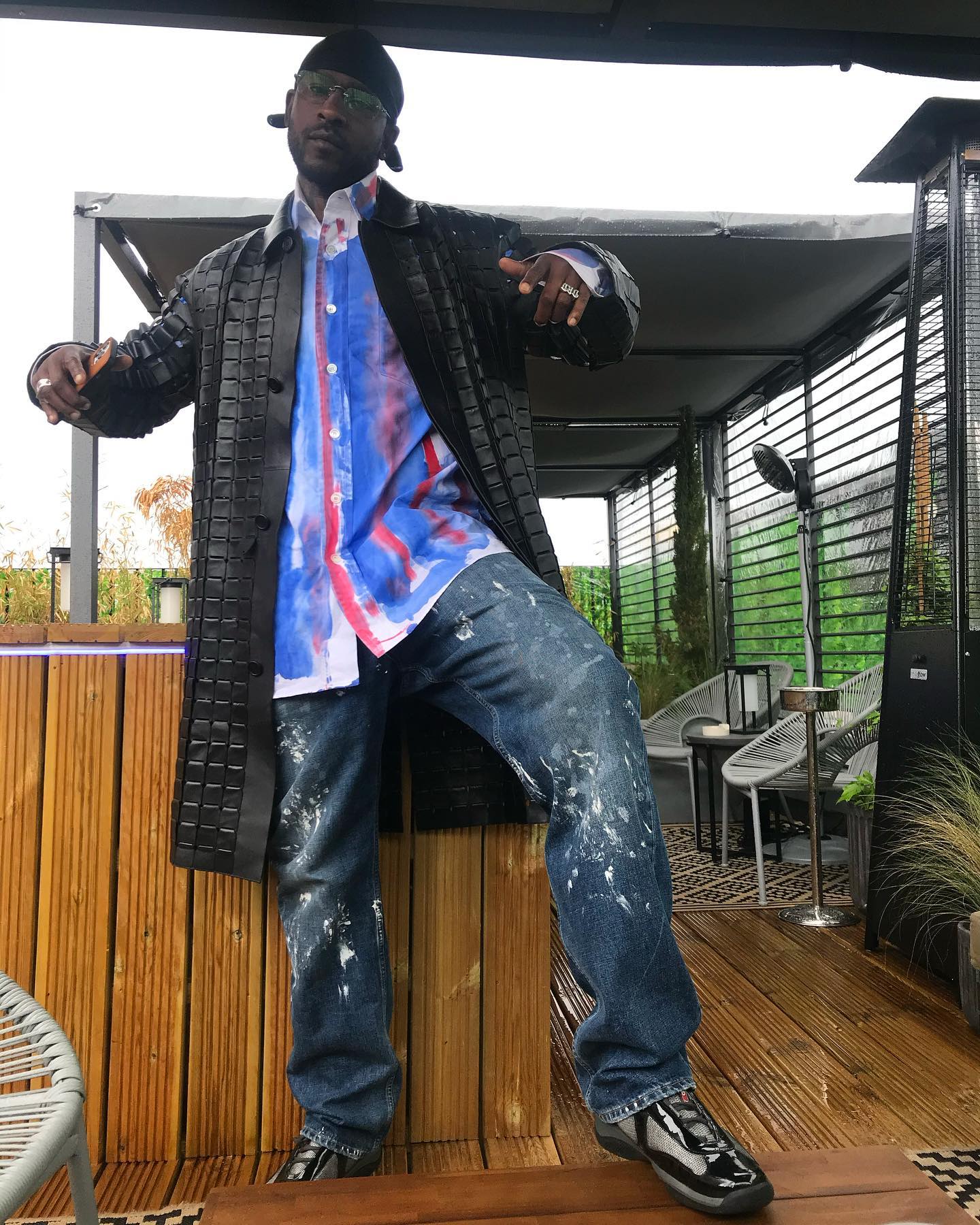 SPOTTED: Skepta dons Leather Coat & Prada Trainers – PAUSE Online