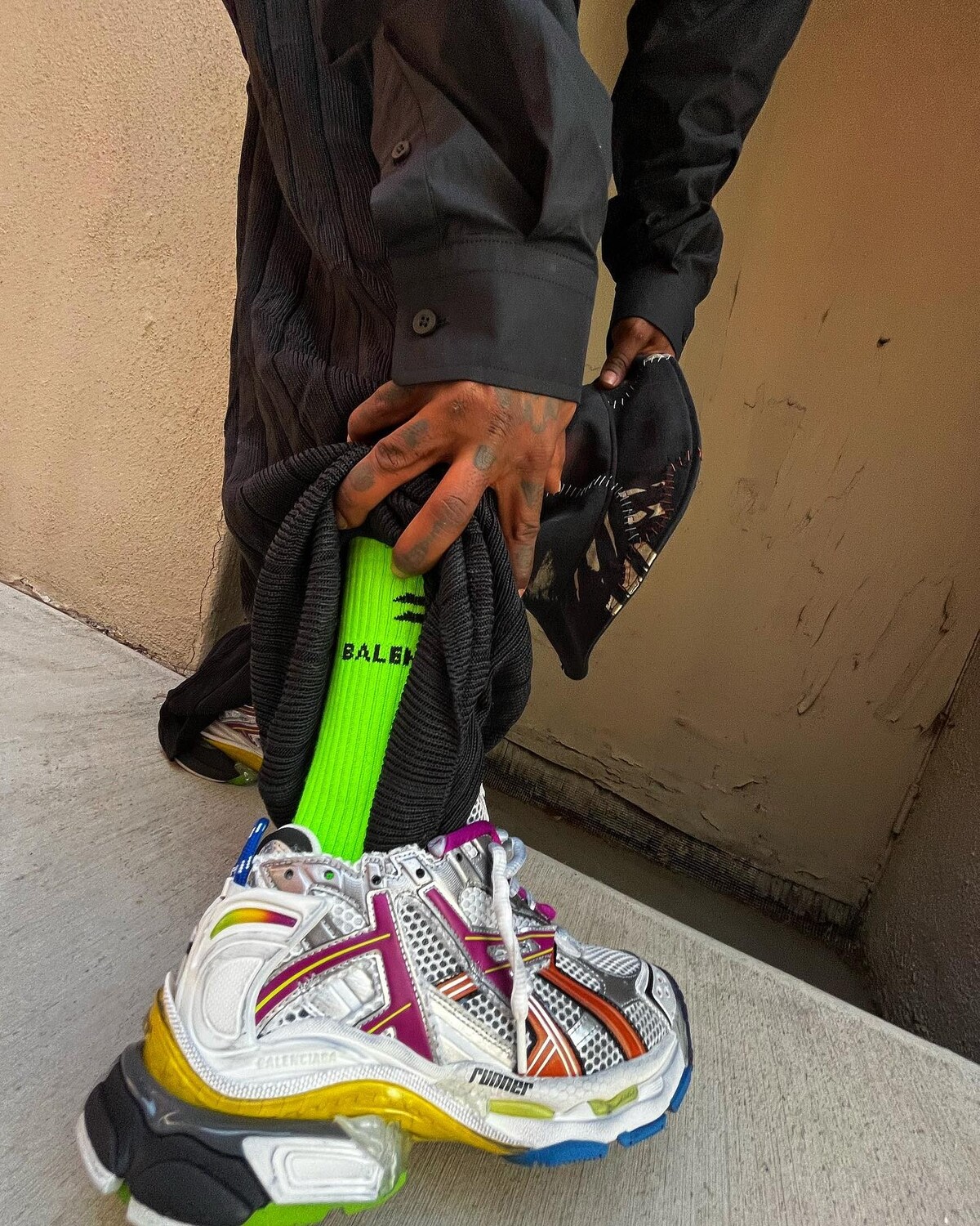 UpscaleHype - Lil Uzi Vert wears Nike x MMW Sneakers, 1017 Alyx