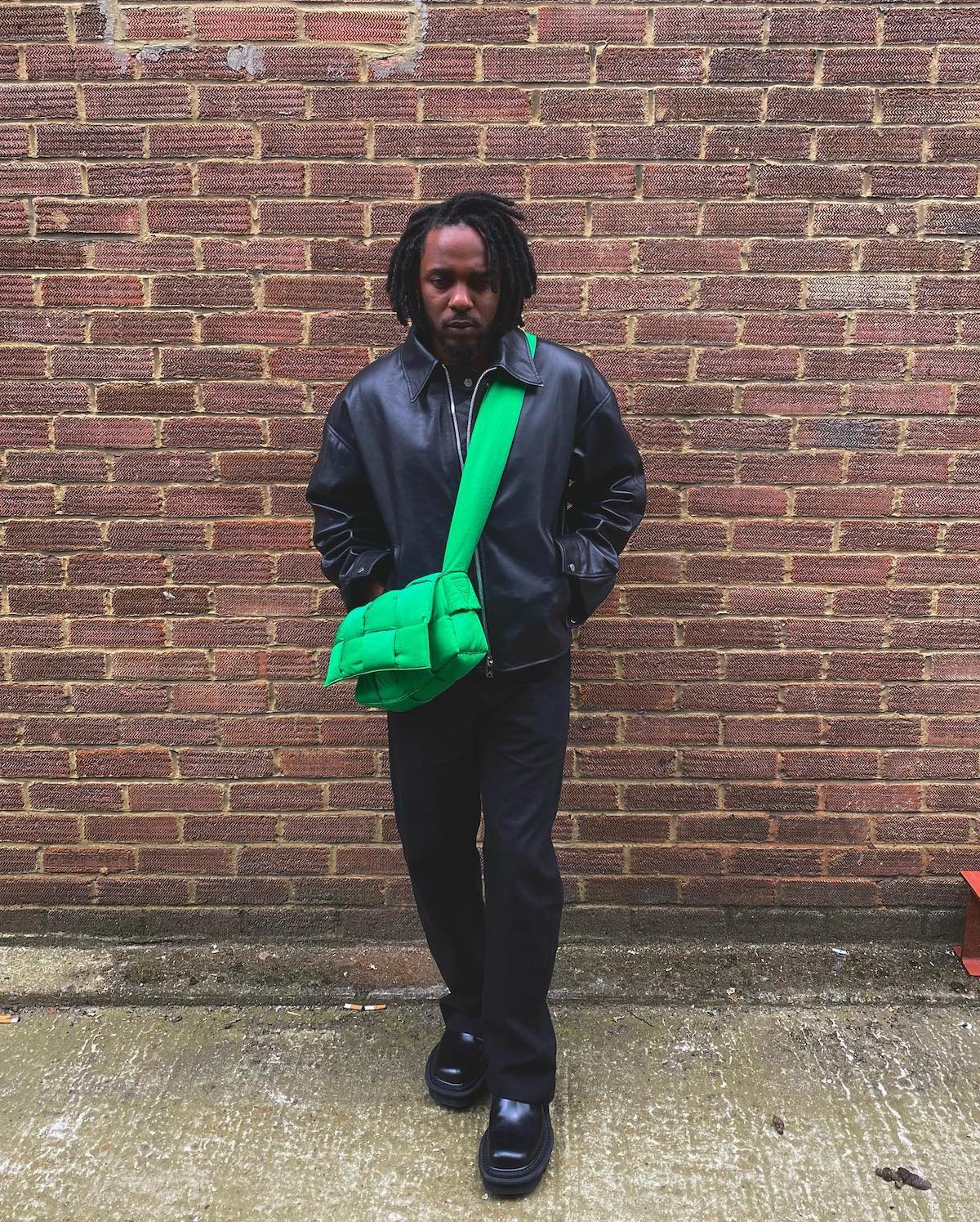 SPOTTED: Dave Keeps it Green in Bottega Veneta & Louis Vuitton