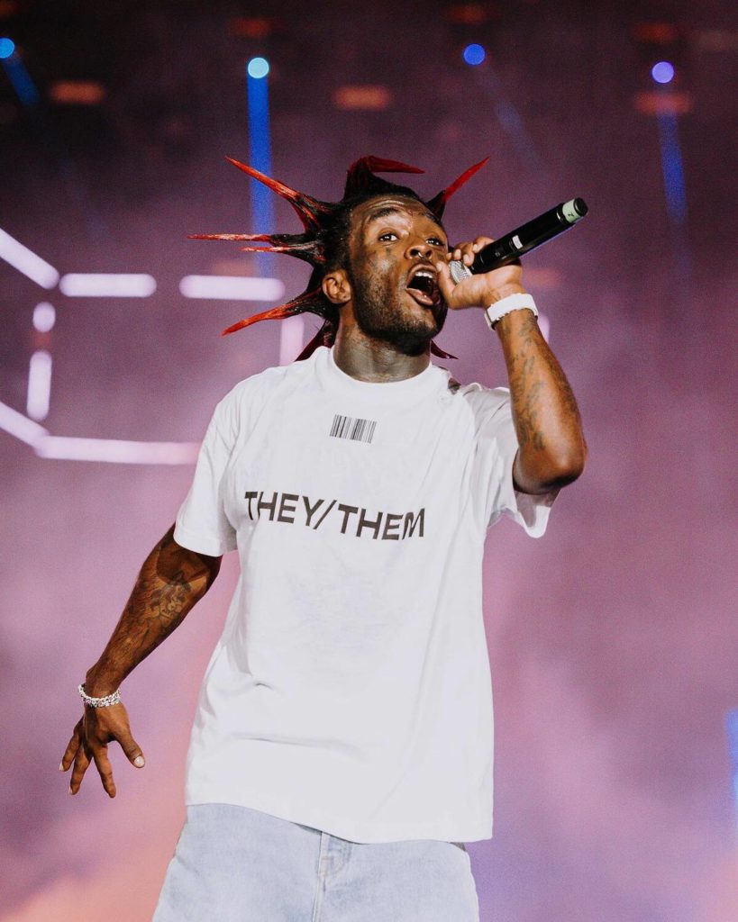 SPOTTED Lil Uzi Vert Rocks Out at Rolling Loud 2022 in Vetements